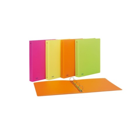 Favorit 400090369 raccoglitore ad anelli A4 Verde, Arancione, Rosa, Giallo (400090369CF10)