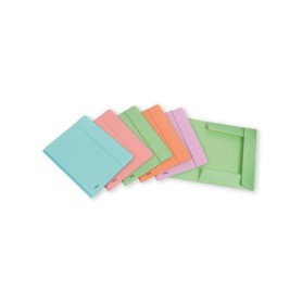 Favorit 400115580 cartella Polipropilene (PP) Crema, Verde, Rosa, Porpora, Turchese A4 (400115580)