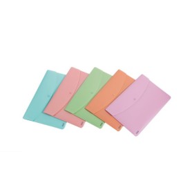 Favorit 400116128 cartella Polipropilene (PP) Crema, Verde, Rosa, Porpora, Turchese A4 (400116128)