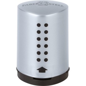 Faber-Castell 183700 temperino Temperamatite manuale Nero, Argento (183700)