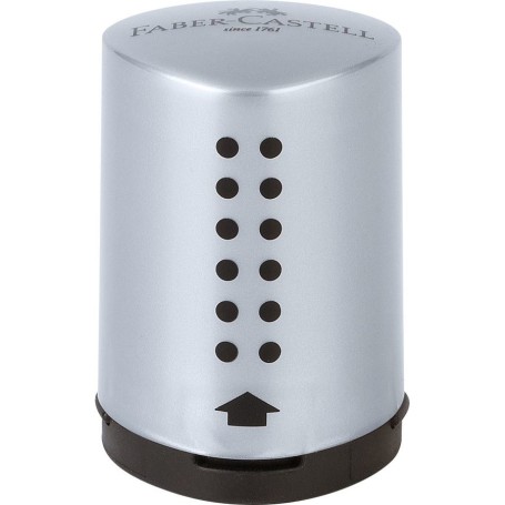 Faber-Castell 183700 temperino Temperamatite manuale Nero, Argento (183700)