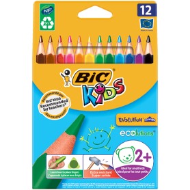 BIC Kids Evolution Triangle pastello colorato Multicolore 12 pz (829735)
