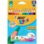 BIC Kids Evolution Triangle pastello colorato Multicolore 12 pz (829735)