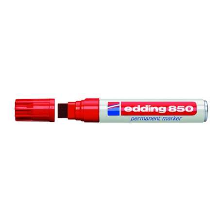 Edding 4-850 002 marcatore permanente Punta smussata Rosso 5 pz (4-850 002)