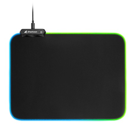 Sharkoon 1337 RGB V2 Gaming Mat Tappetino per mouse per gioco da computer Nero (1337 MAT RGB V2 360)