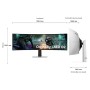 Samsung S49DG910SU Monitor PC 124,5 cm (49") 5120 x 1440 Pixel Dual QHD OLED Argento (LS49DG910SUXEN)
