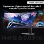Samsung S49DG910SU Monitor PC 124,5 cm (49") 5120 x 1440 Pixel Dual QHD OLED Argento (LS49DG910SUXEN)