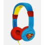 OTL Technologies DC Comics Superman Man of Steel Cuffie Cablato A Padiglione MUSICA Blu, Rosso, Giallo (DC0262)