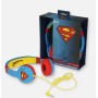 OTL Technologies DC Comics Superman Man of Steel Cuffie Cablato A Padiglione MUSICA Blu, Rosso, Giallo (DC0262)