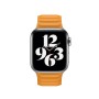 Apple 40mm California Poppy Leather Link - S/M Band Arancione Pelle (MY9D2ZM/A)