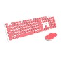 TASTIERA FULL SZ CON MOUSE PINK (PT-MK004S)