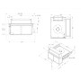 Novy Up Power 40000 Cappa aspirante downdraft con piano cottura a induzione, nero, 49 cm
