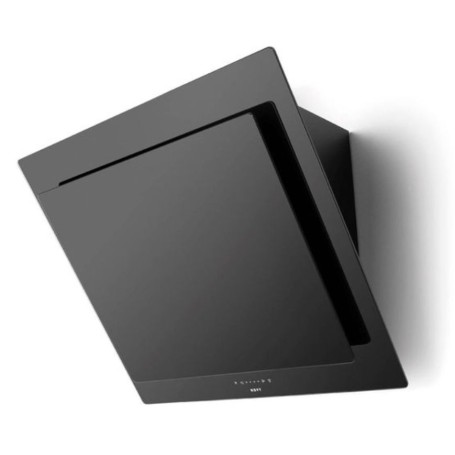 Cappa aspirante Novy Vision Headroom 7856 , ricircolo, nera con vetro nero, 75 cm
