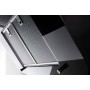 Cappa aspirante Novy Vision Headroom 7856 , ricircolo, nera con vetro nero, 75 cm