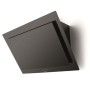 Cappa aspirante Novy Vision Headroom 7836 , ricircolo, nera con vetro nero, 90 cm