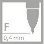 STABILO 268/040-01 ricaricatore di penna Fine Rosso 1 pz (268/040-01)