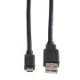 ROLINE 11.02.8752 cavo USB 1,8 m USB 2.0 USB A Micro-USB B Nero (RO11.02.8752)