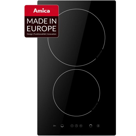 Amica KMI 751 100 C Piano cottura a induzione autonomo Domino, 30 cm di larghezza, Timer, TouchControl
