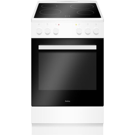 Amica SHC 903 031 W EEK: Cucina a libera installazione, 50 cm di larghezza, 65 L, piano cottura in vetroceramica