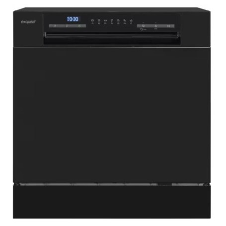 Lavastoviglie da appoggio Exquisit GSP508-030D, larghezza 55 cm, 8 coperti, 7 programmi, colore nero
