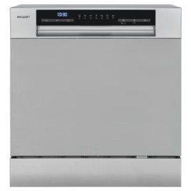 Lavastoviglie da appoggio Exquisit GSP508-030D, larghezza 55 cm, 8 coperti, 7 programmi, argento