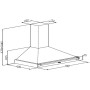 Cappa aspirante a parete Belling Farmhouse 90 CHIM , larghezza 90 cm, aspirazione a 3 stadi, nera