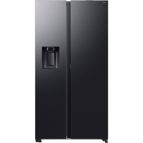 SAMSUNG RS80F64KEFEF, fianco a fianco (acciaio inossidabile (scuro), controllo vocale AI)