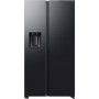 SAMSUNG RS80F64KEFEF, fianco a fianco (acciaio inossidabile (scuro), controllo vocale AI)