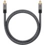 Plus Toslink-Kabel (schwarz/silber, 2 Meter) (65305)