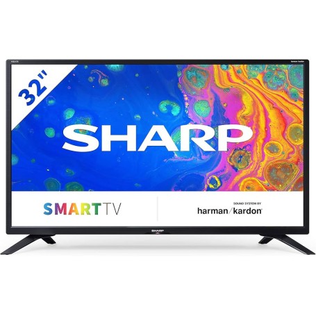 TV 32" SHARP ITALIA HD SMART WIFI HDMI VESA DVBT2 DVBS2 HARMAN KARDON (REL_LC-32BC4E)