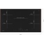 NEFF T69YYV4C0 - PIANO INDUZIONE N90, FLEXZONE, TWIST PAD, 90 CM