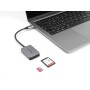 USB Type-C Card Reader fr SD oder Micro SD Speicherkarten (grau) (91009)