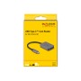 USB Type-C Card Reader fr SD oder Micro SD Speicherkarten (grau) (91009)