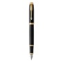Parker IM penna stilografica Sistema di riempimento della cartuccia Nero, Oro 1 pz (1931652)