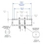 ITB AMCHRLF2 Supporto TV a parete Nero (AMCHRLF2) (CH-FIX600)