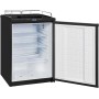 Exquisit BK160-HE-300G Refrigeratore per birra in acciaio inox, 163 l, rubinetto, display, nero