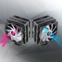 RAIJINTEK ELEOS 12 DUO RBW Processore Kit di raffreddamento a liquido 12 cm Nero 2 pz (0R10B00221)
