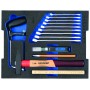 Azubi-Sortiment in L-BOXX 136, 23-teilig (schwarz/blau, inkl. Sge, Zangen, Spannungsprfer) (2835983)