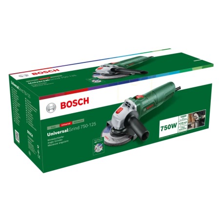 Bosch UniversalGrind 750-125 smerigliatrice angolare 12,5 cm 12000 Giri/min 750 W 1,9 kg (06033E2001)