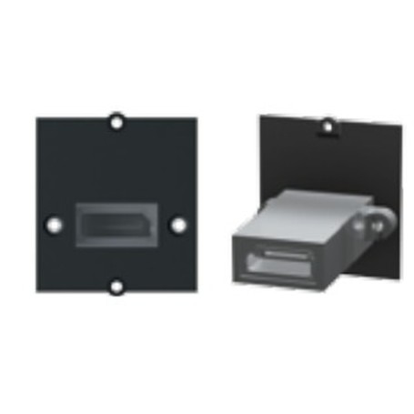 Bachmann 917.145 presa energia DisplayPort Nero