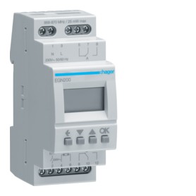 Hager EGN200 interruttore elettrico Interruttore orario Grigio
