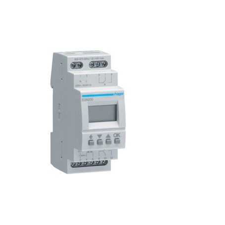 Hager EGN200 interruttore elettrico Interruttore orario Grigio