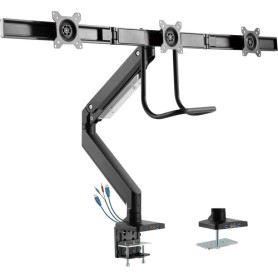 InLine 23172A supporto da tavolo per Tv a schermo piatto 68,6 cm (27") Morsa Nero