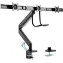 InLine 23172A supporto da tavolo per Tv a schermo piatto 68,6 cm (27") Morsa Nero