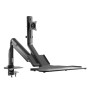 InLine 23174A supporto da tavolo per Tv a schermo piatto 81,3 cm (32") Morsa/Bullone di ancoraggio Nero