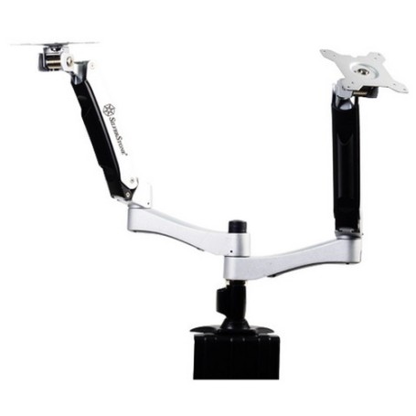 Silverstone SST-ARM22SC supporto da tavolo per Tv a schermo piatto 61 cm (24") Argento