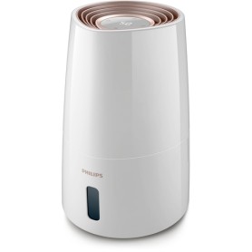 Philips 3000 series HU3916/10 umidificatore Ultrasonico 3 L Rose Gold, Bianco 25 W