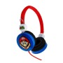 OTL Technologies Super Mario Cuffie Cablato A Padiglione MUSICA Blu, Rosso (SM0666)