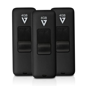 V7 VF24GAR-3PK-3E unità flash USB 4 GB USB tipo A 2.0 Nero (VF24GAR-3PK-3E)