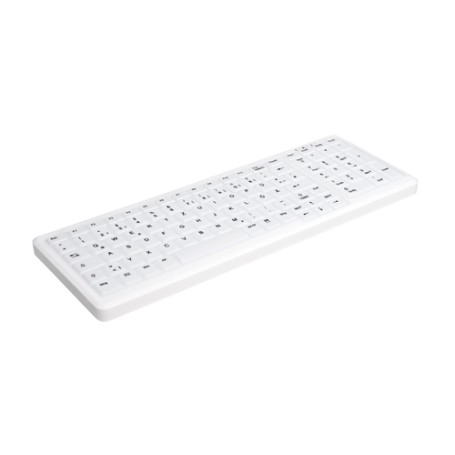 CHERRY AK-C7000 tastiera Wireless a RF + USB QWERTZ Tedesco Bianco (AK-C7000F-FUS-W/GE)